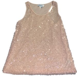 sequined tank top